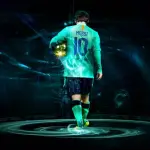 Lionel Messi con il suo Primo Pallone d'Oro