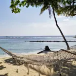 Spiaggia delle Maldive con Amaca