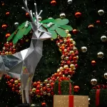 Decorazione con una Renna Finta