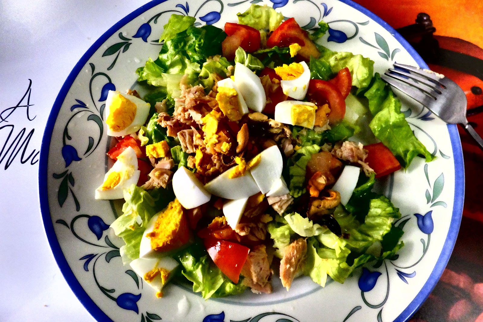 Piatto con un'Insalata