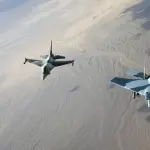 Aerei Militare F15 in Volo