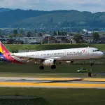 Aereo di Linea appena alzatosi in Volo