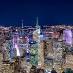 New York Illuminata di Notte