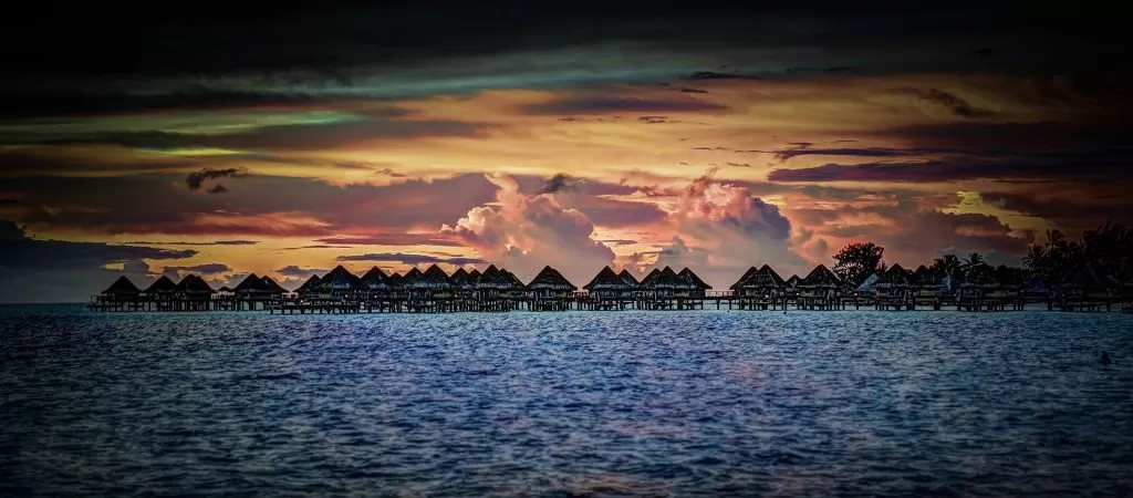 Tramonto a Bora Bora