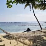 Spiaggia delle Maldive con Amaca
