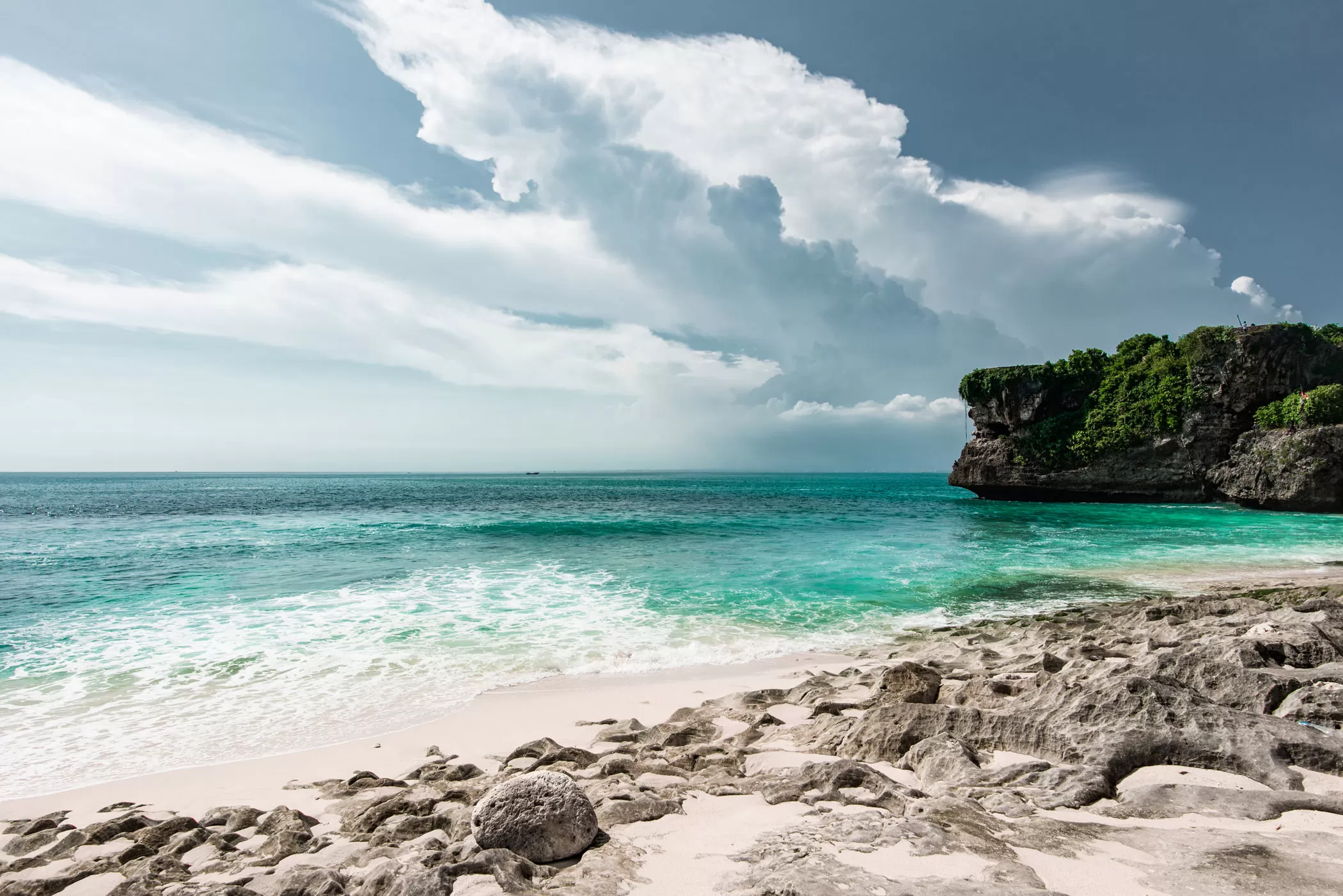 Spiaggia di sabbia bianca a Bali