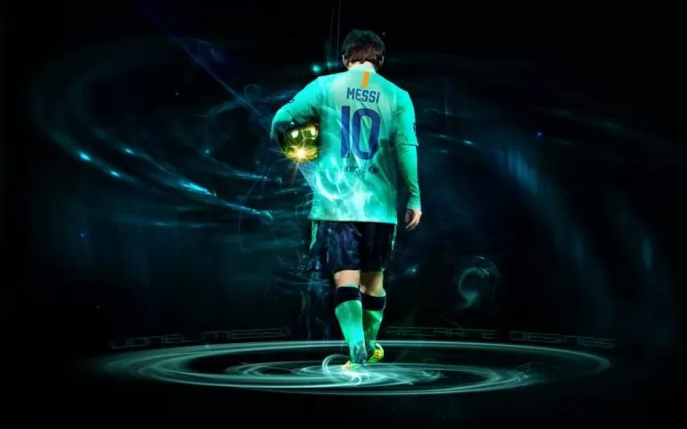 Lionel Messi con il suo Primo Pallone d’Oro